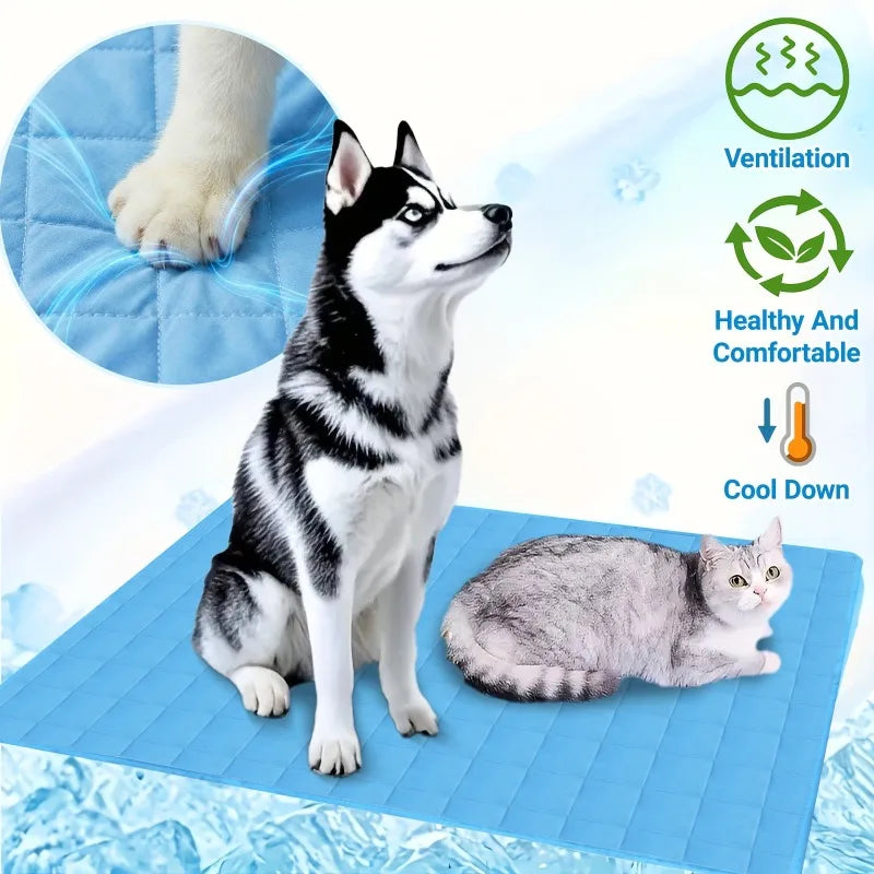 Dog Cooling Mat in use