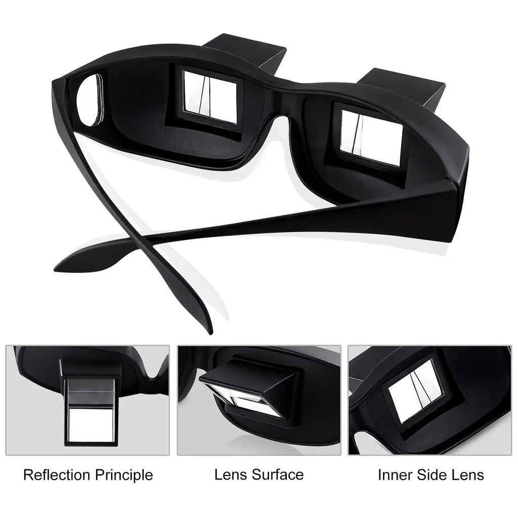 Lazy Glasses in use lying down