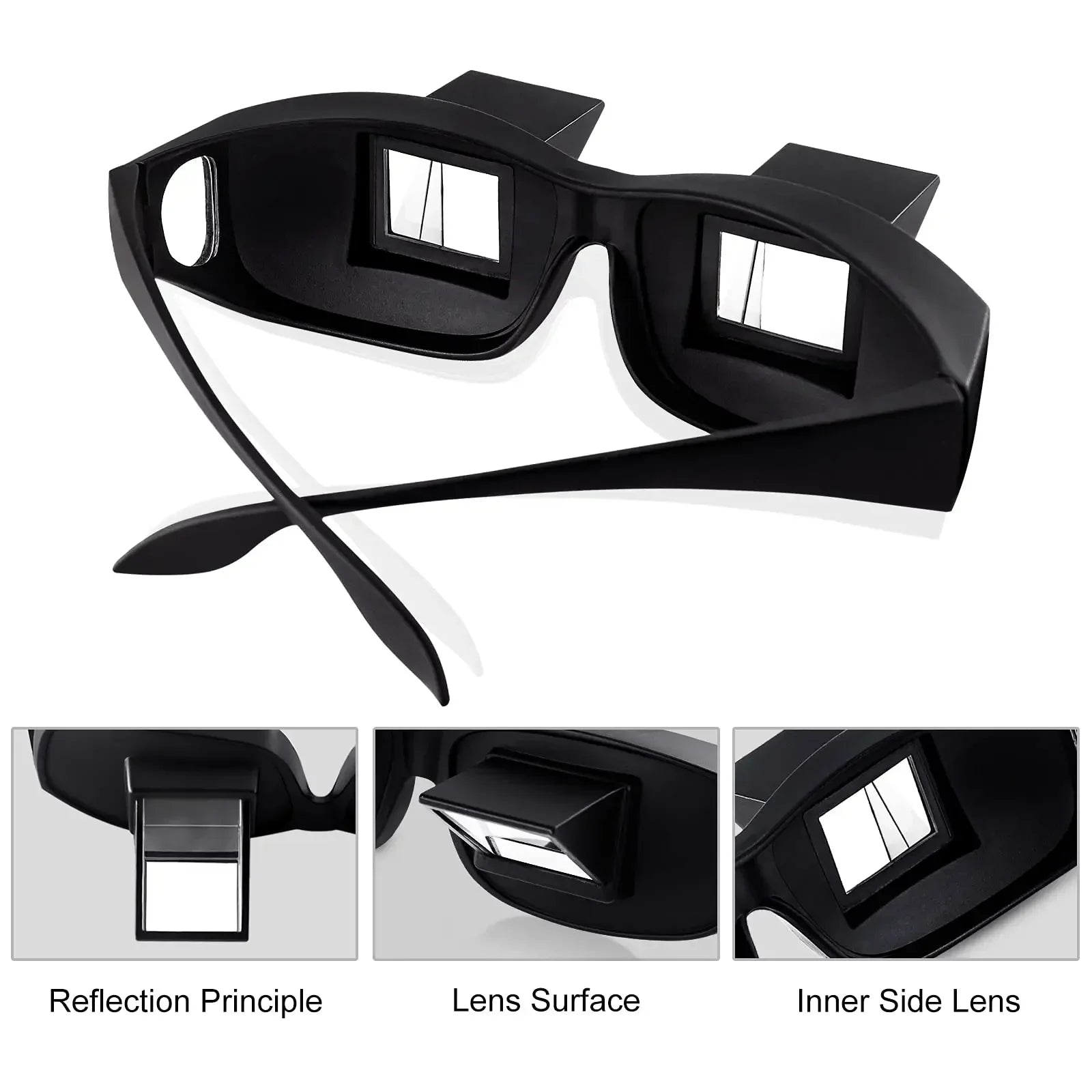 Lazy Glasses in use lying down