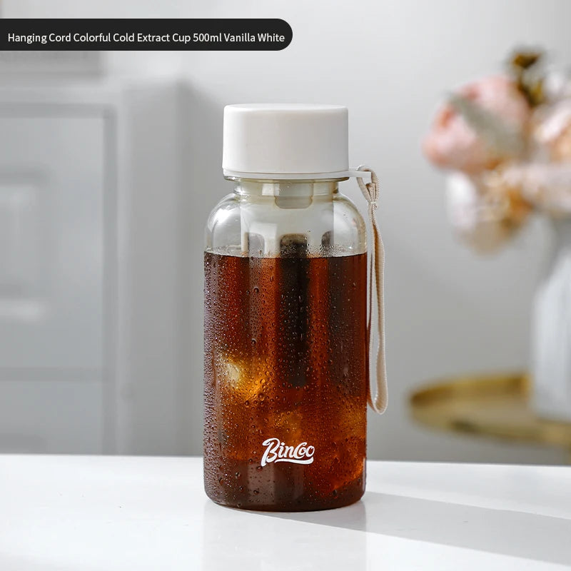 Bincoo Cold Brew Coffee Maker - Black with Handle Rope