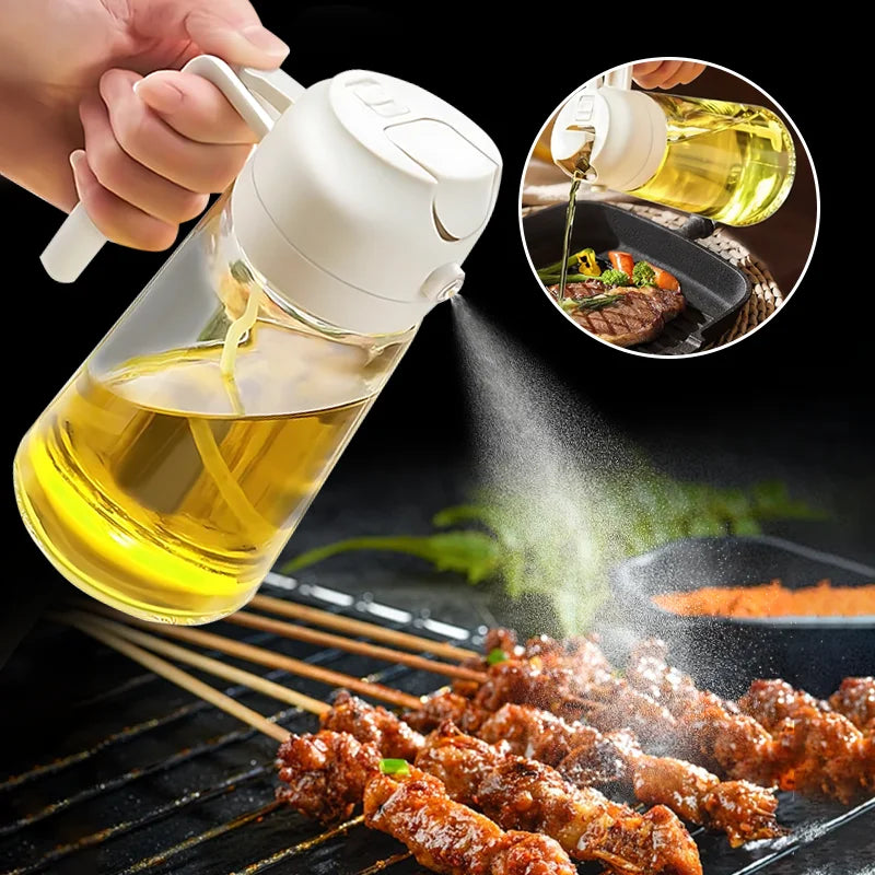 500ml 2-in-1 Oil Sprayer - White
